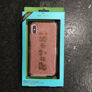 Kate Spade iPhone X Rose Gold Cell Phone Case